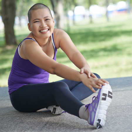 Cancer patient exercising